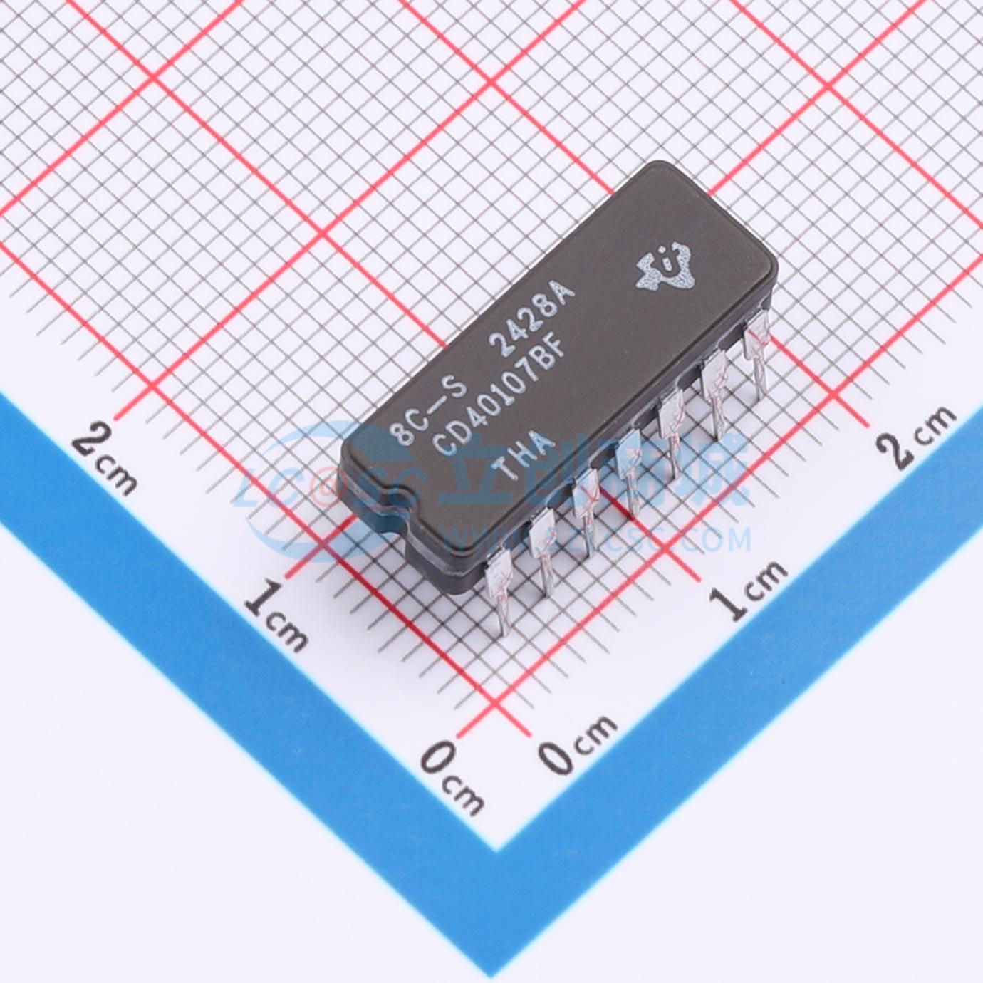 点击查看大图 CD40107BF实物图