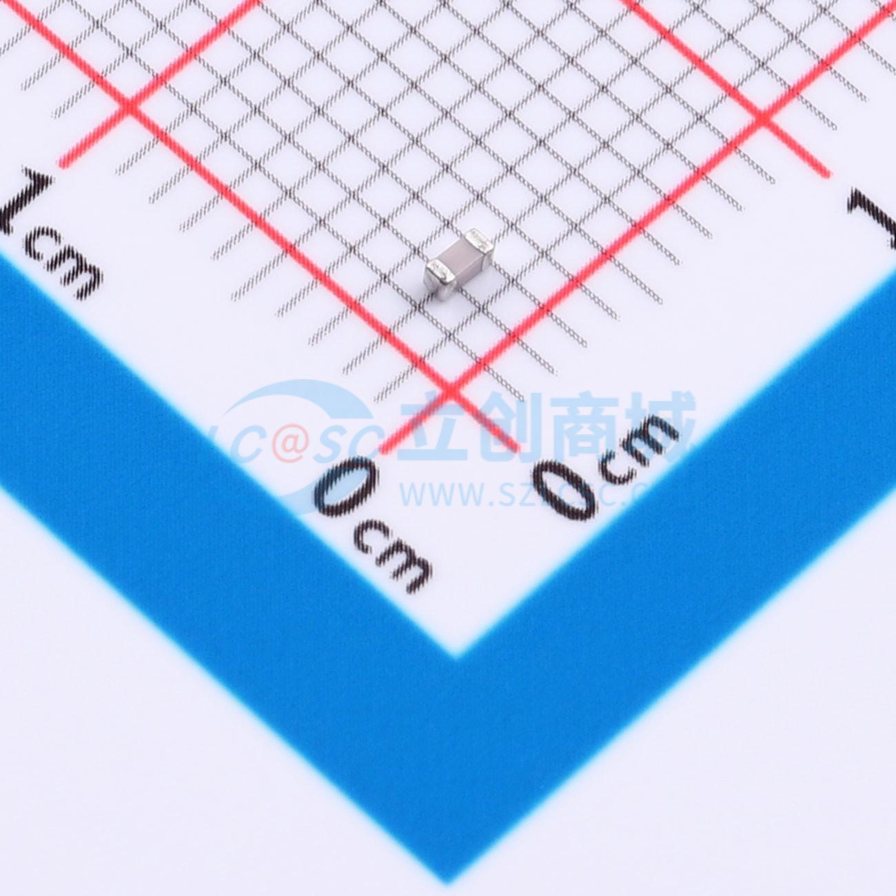 点击查看大图 CC0603CG100V300JN实物图