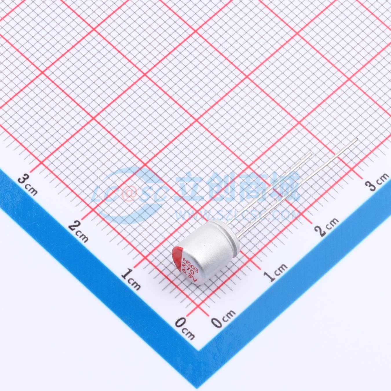 点击查看大图 RYHS6.3V270UF6*7实物图