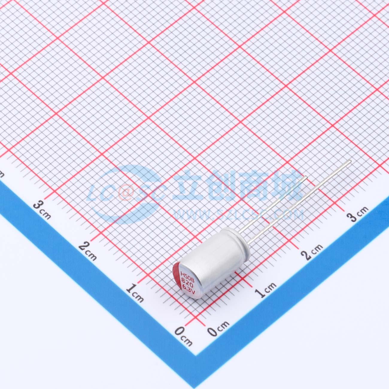 点击查看大图 RYHS6.3V820UF6*10实物图