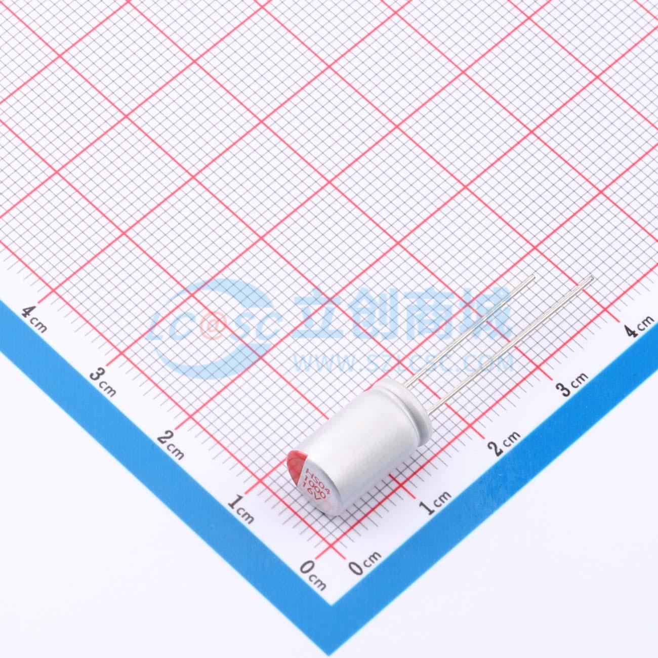 点击查看大图 RYHS16V1000UF8*13.5实物图