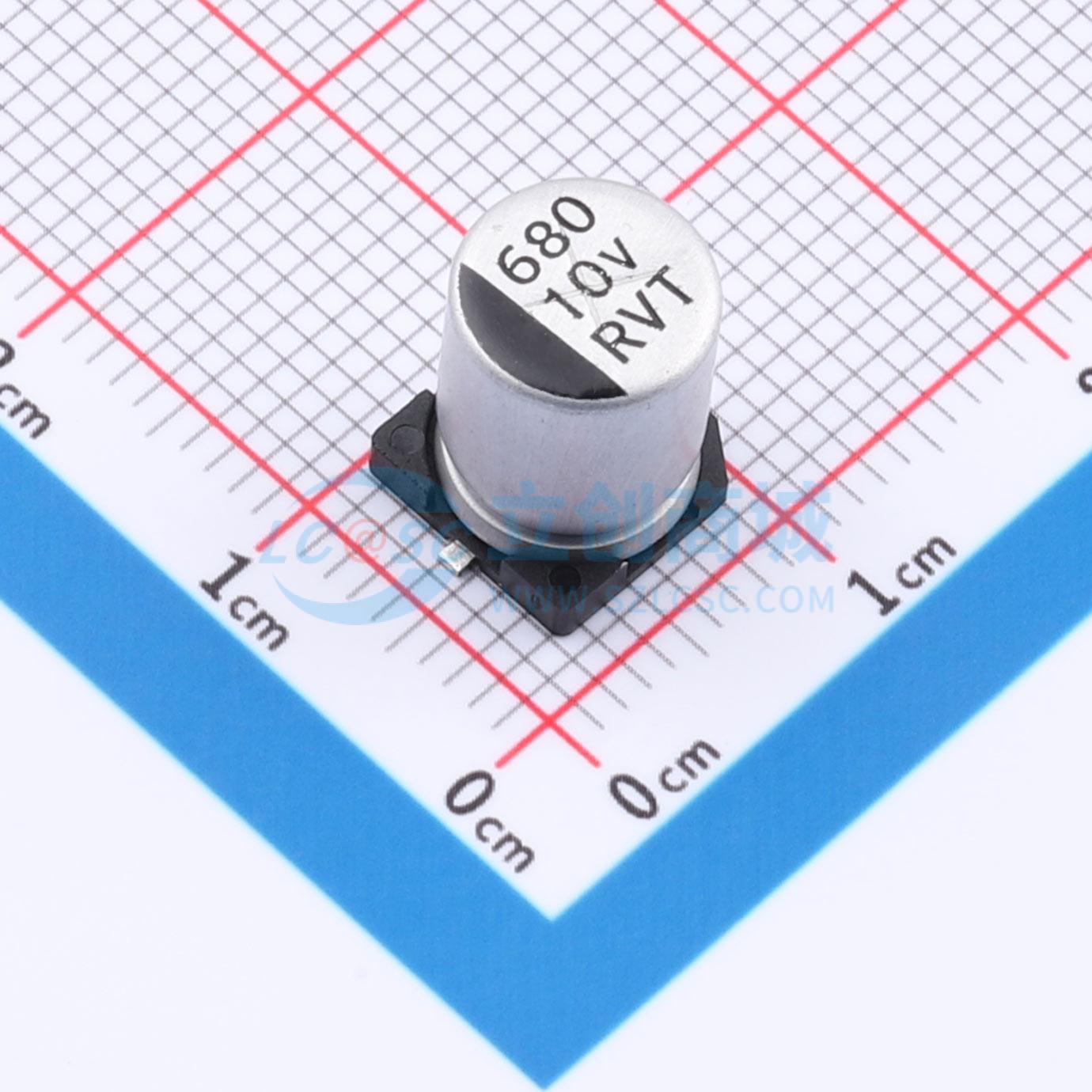 点击查看大图 RYRVT10V680UF8*10实物图