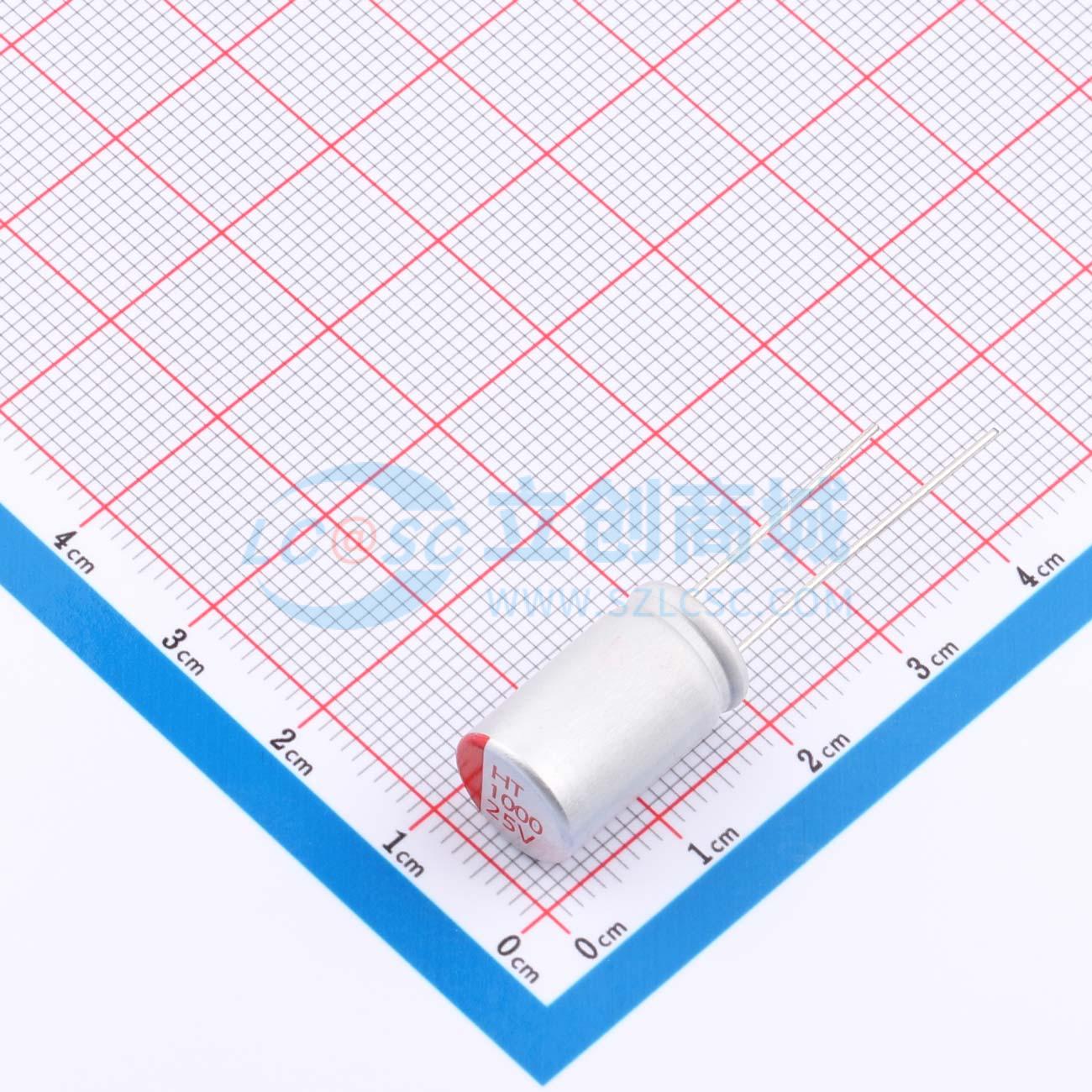 点击查看大图 RYHT25V1000UF10*16实物图