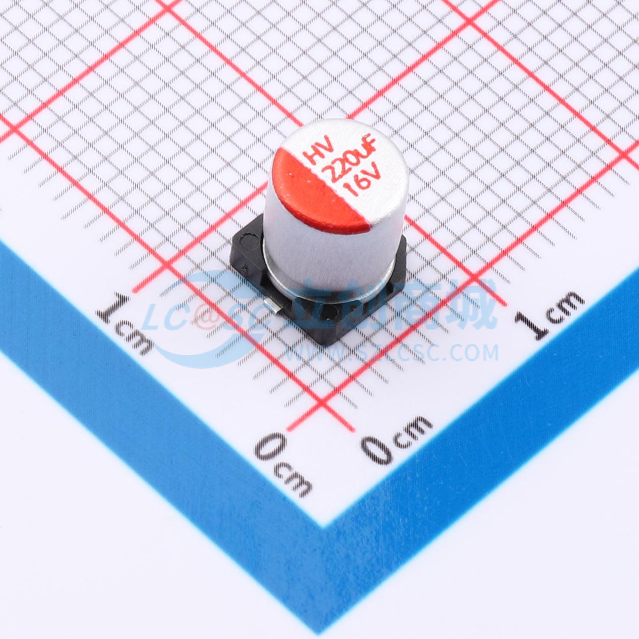 点击查看大图 RYHV16V220UF6*7实物图