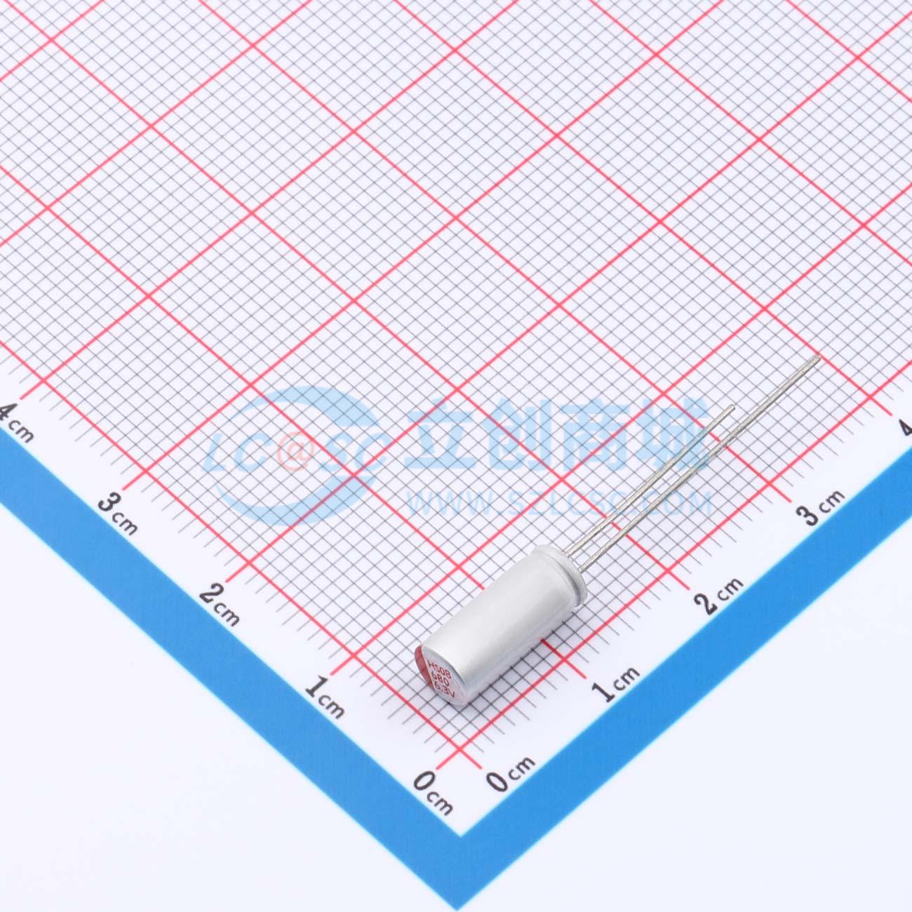 点击查看大图 RYHS6.3V680UF5*11实物图