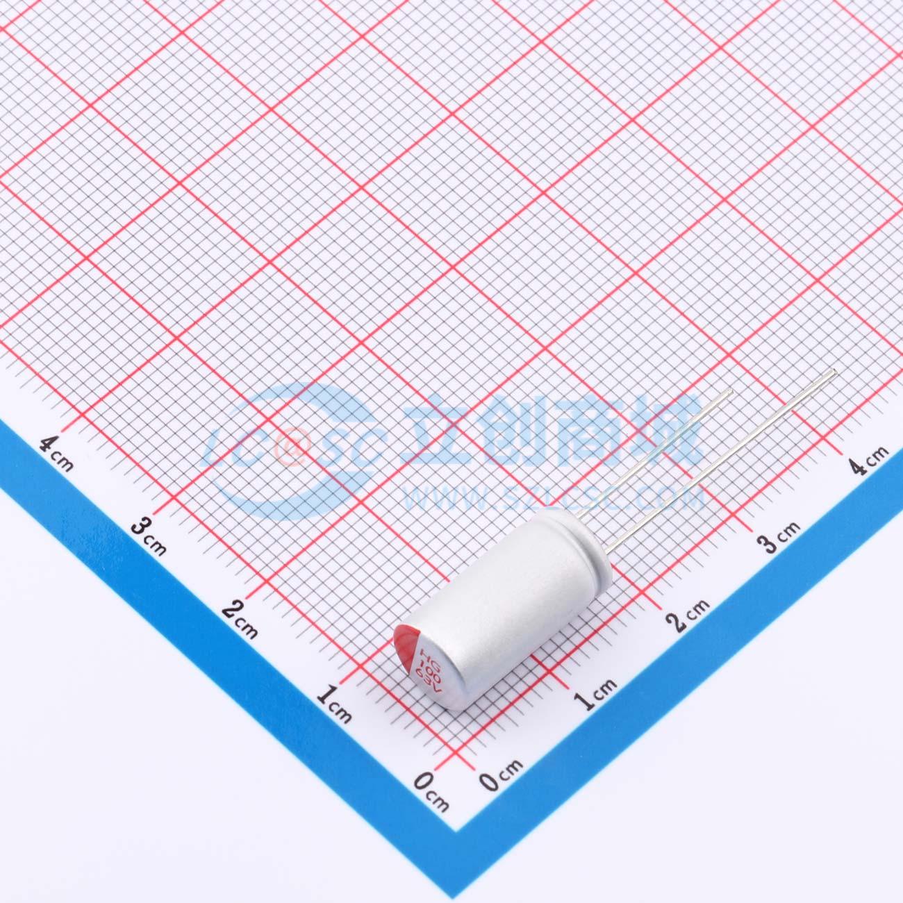 点击查看大图 RYHG63V100UF8*16实物图