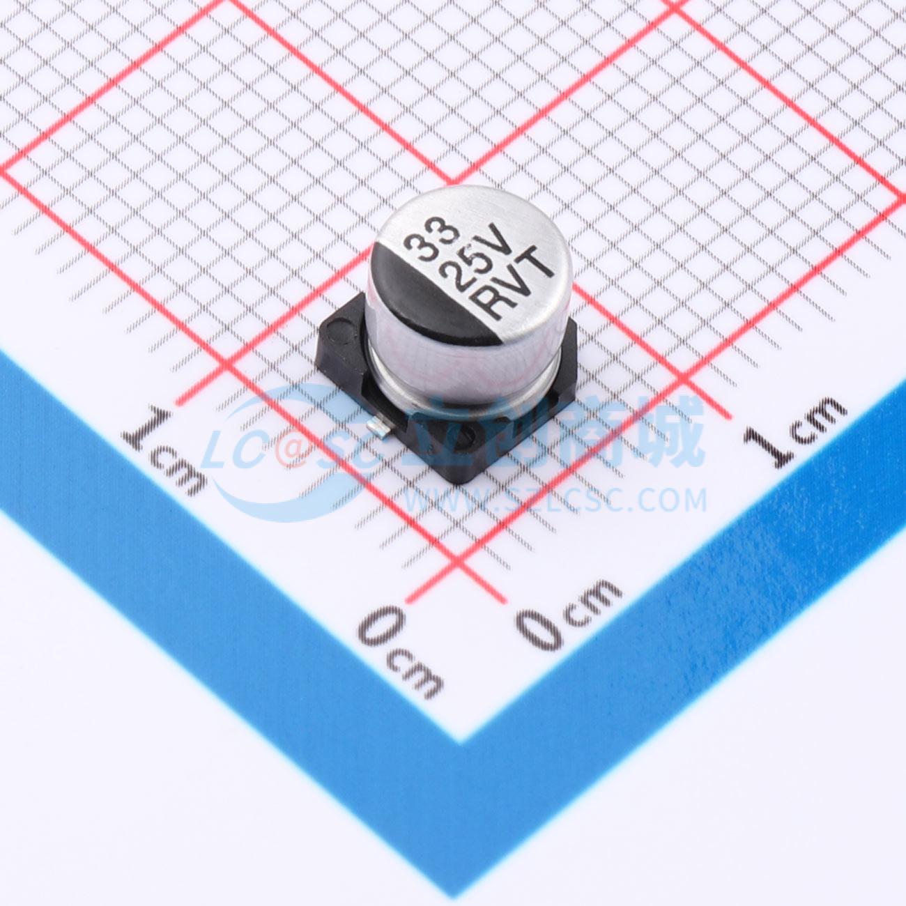 点击查看大图 RYRVT25V33UF6*5实物图