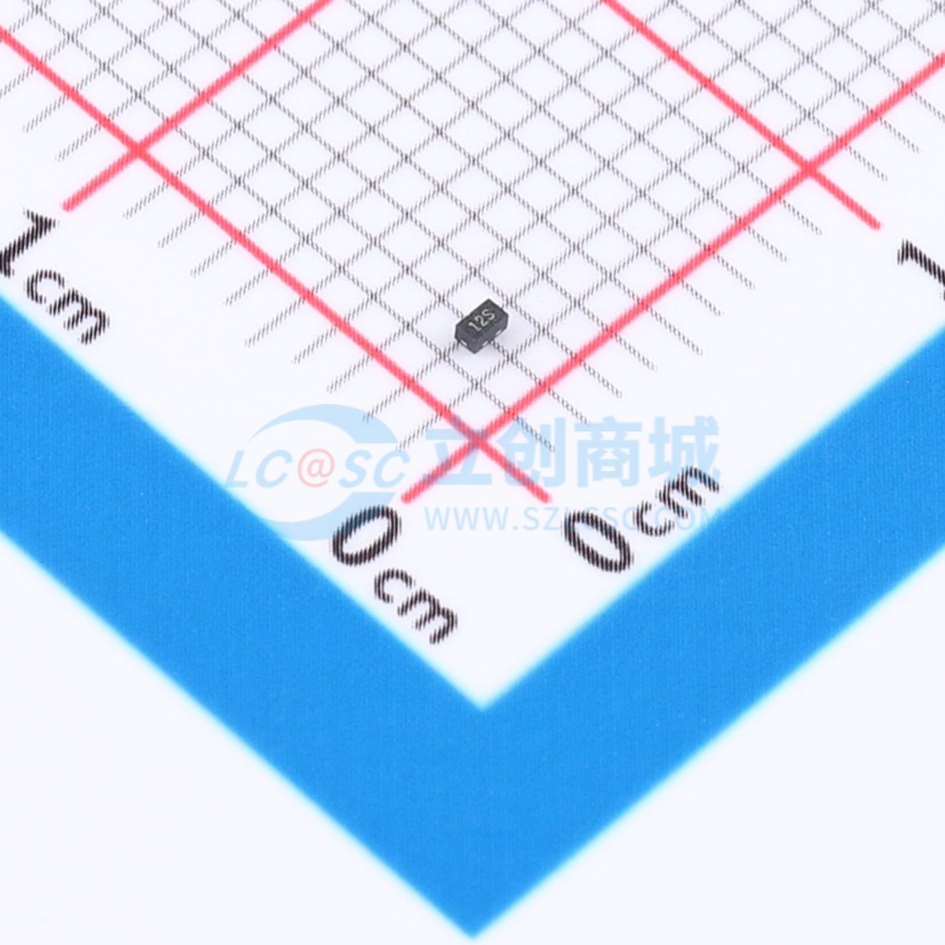 点击查看大图 ESD12V32D-LC-0402实物图