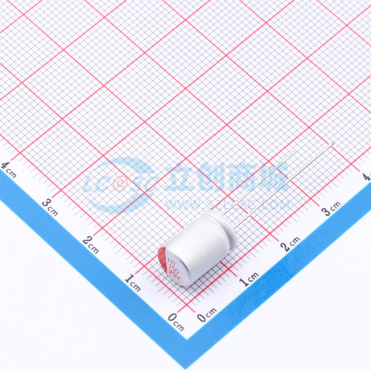 点击查看大图 RYHT25V150UF8*11实物图