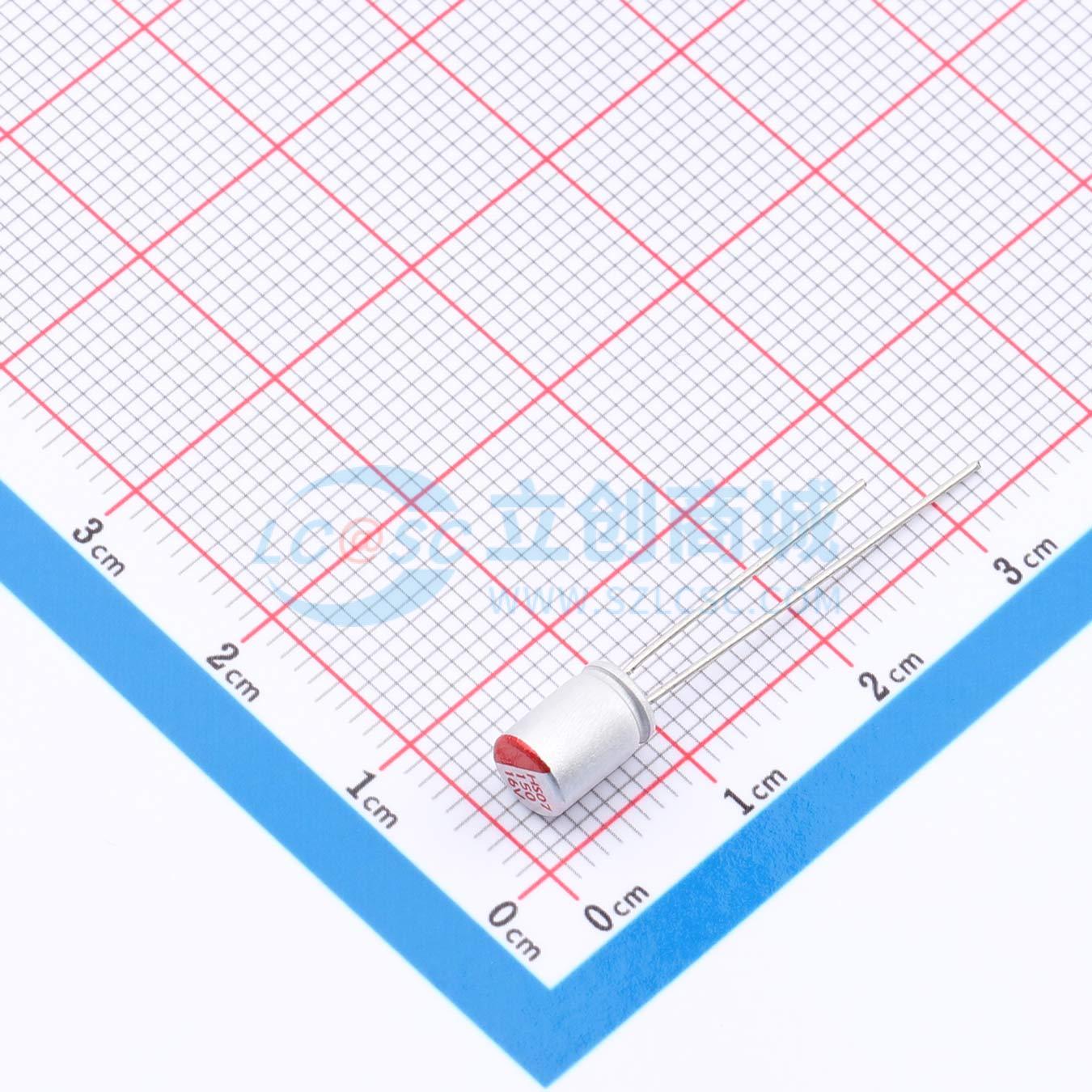 点击查看大图 RYHS16V150UF5*7实物图