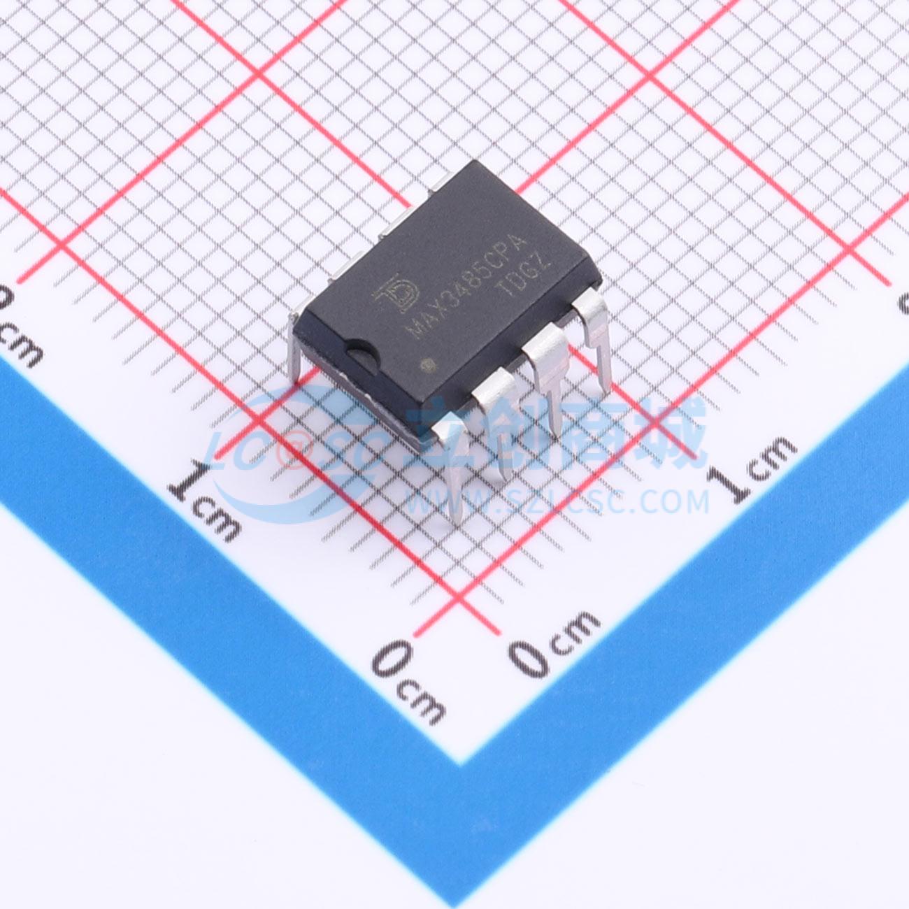点击查看大图 MAX3485CPA-TUDI实物图