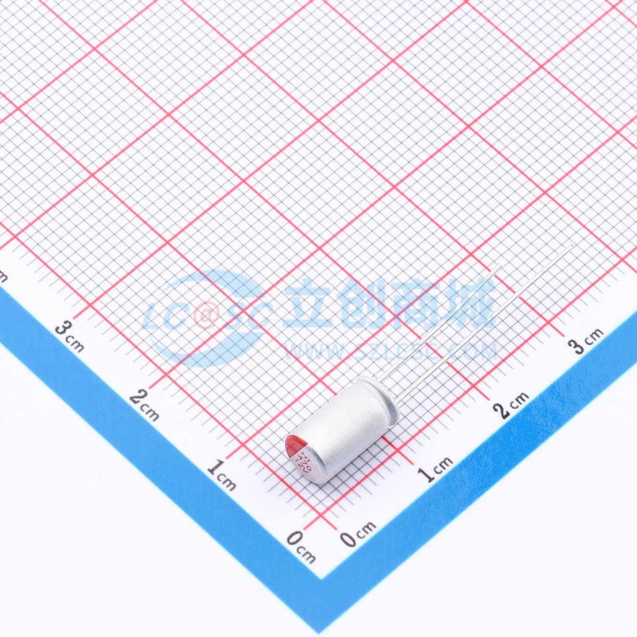 点击查看大图 RYHT12V470UF5.5*9实物图