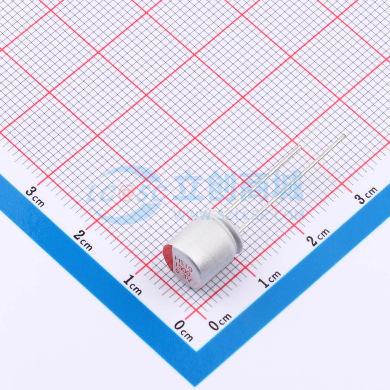 点击查看大图 RYHS6.3V1500UF8*8实物图