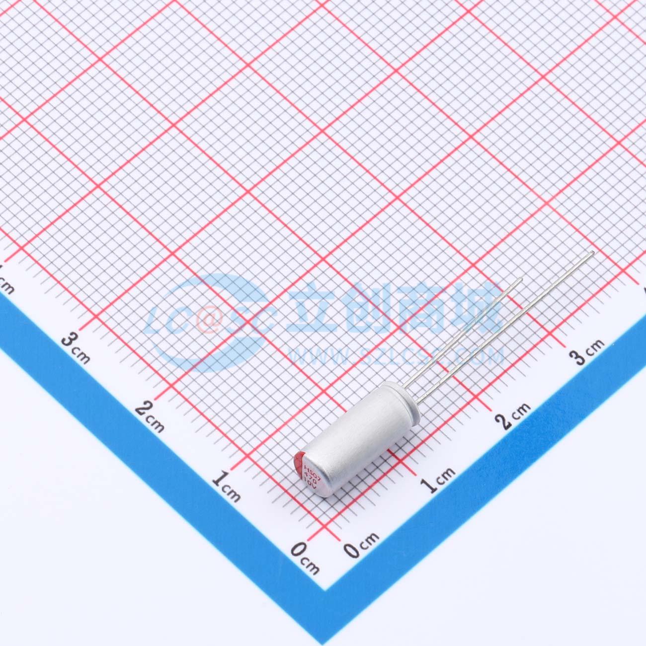 点击查看大图 RYHS10V470UF5*11实物图