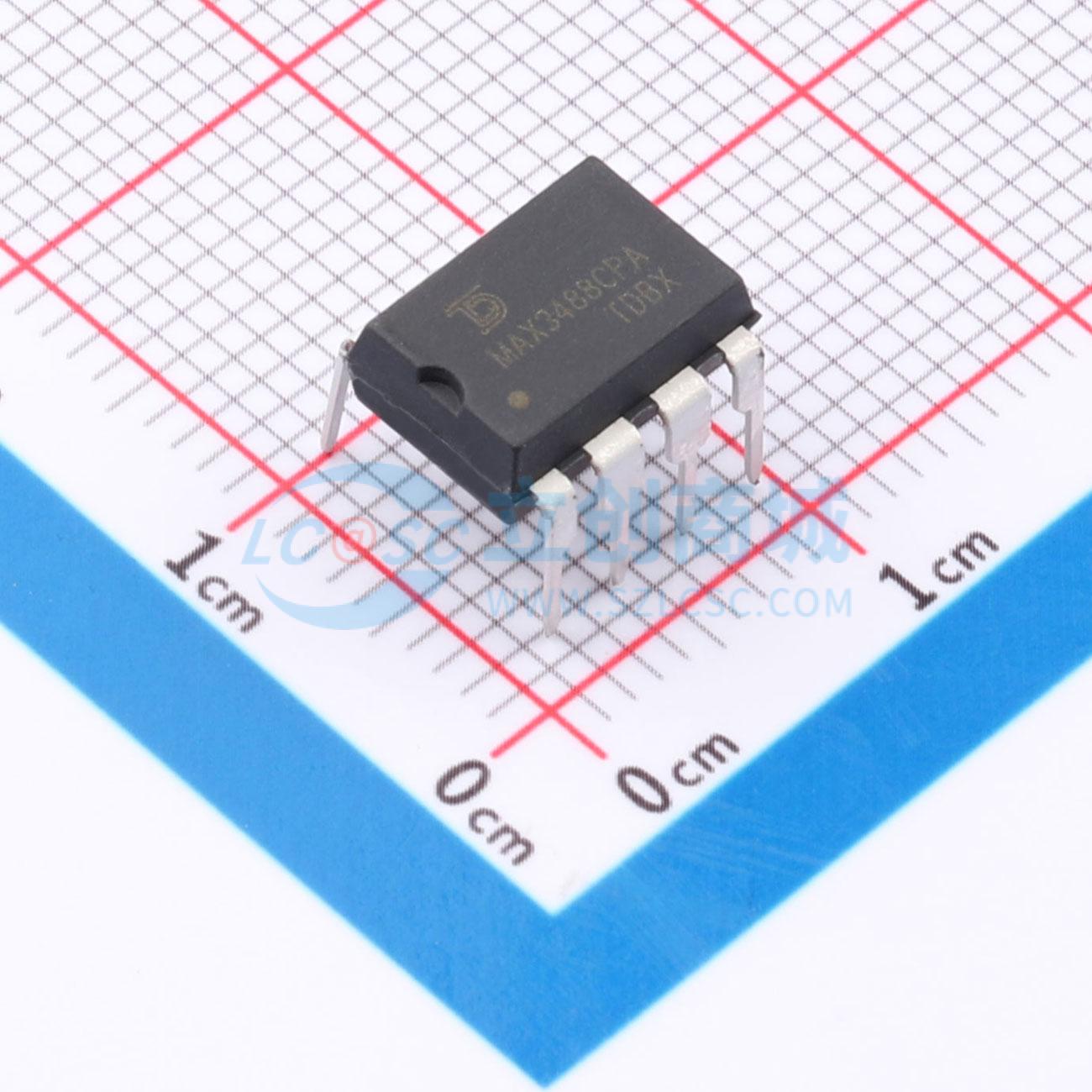 点击查看大图 MAX3488CPA-TUDI实物图