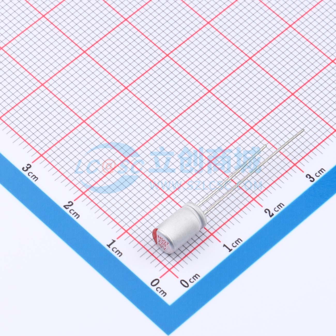 点击查看大图 RYHS10V220UF5*8实物图