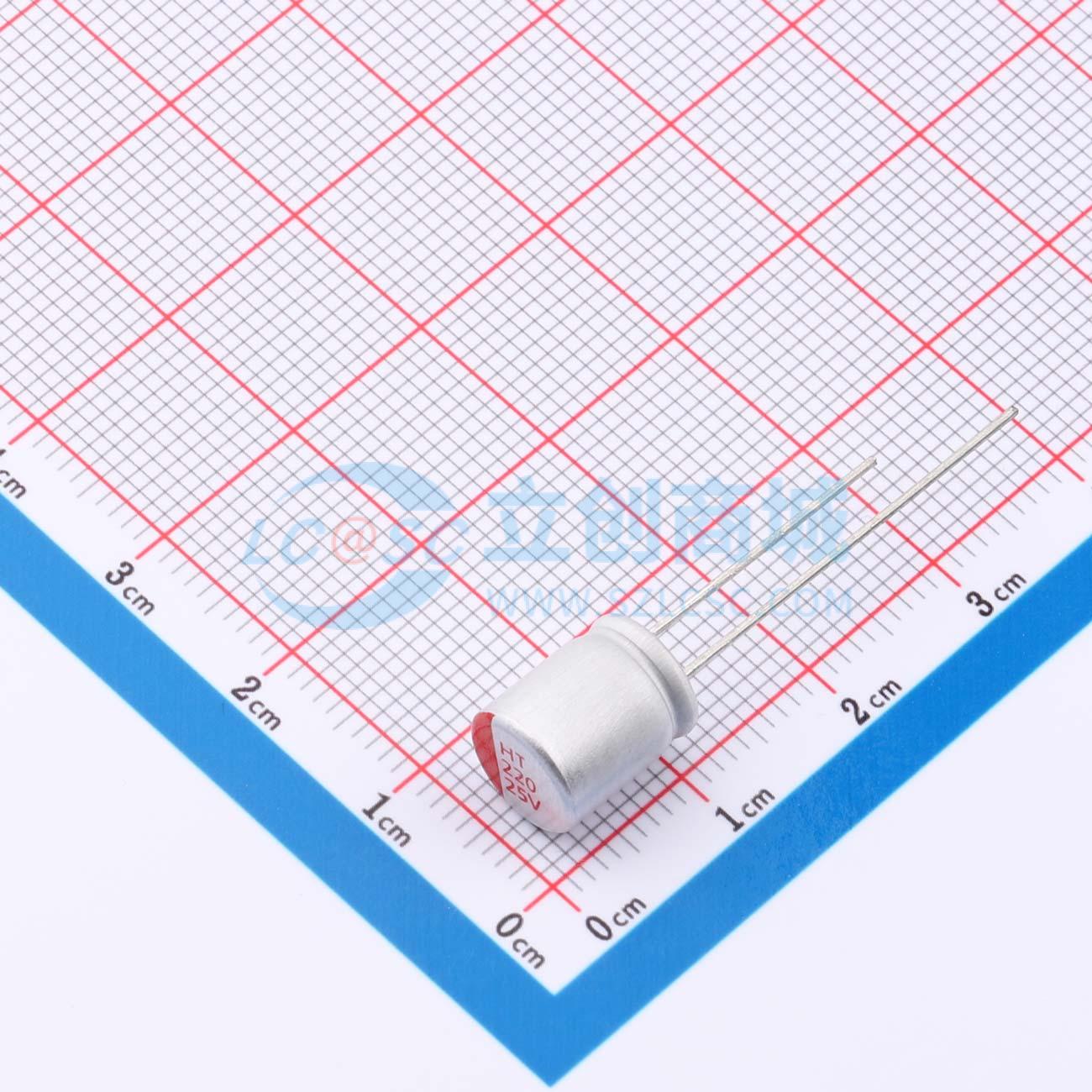 点击查看大图 RYHT25V220UF8*10实物图