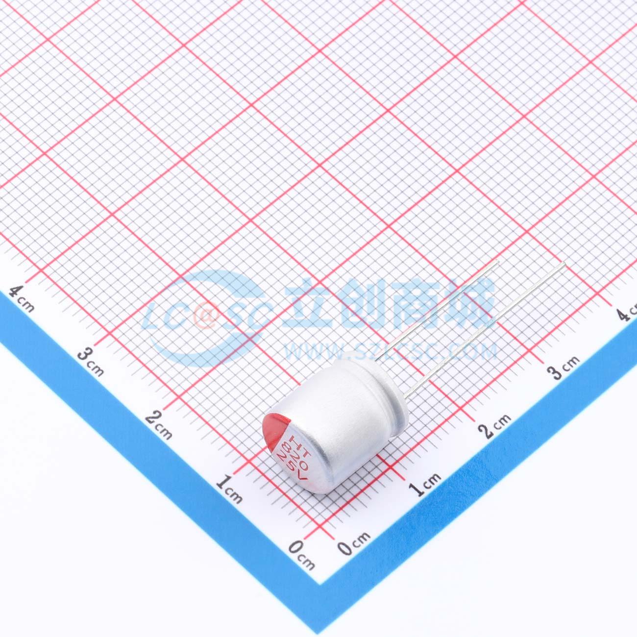 点击查看大图 RYHT25V820UF10*12实物图