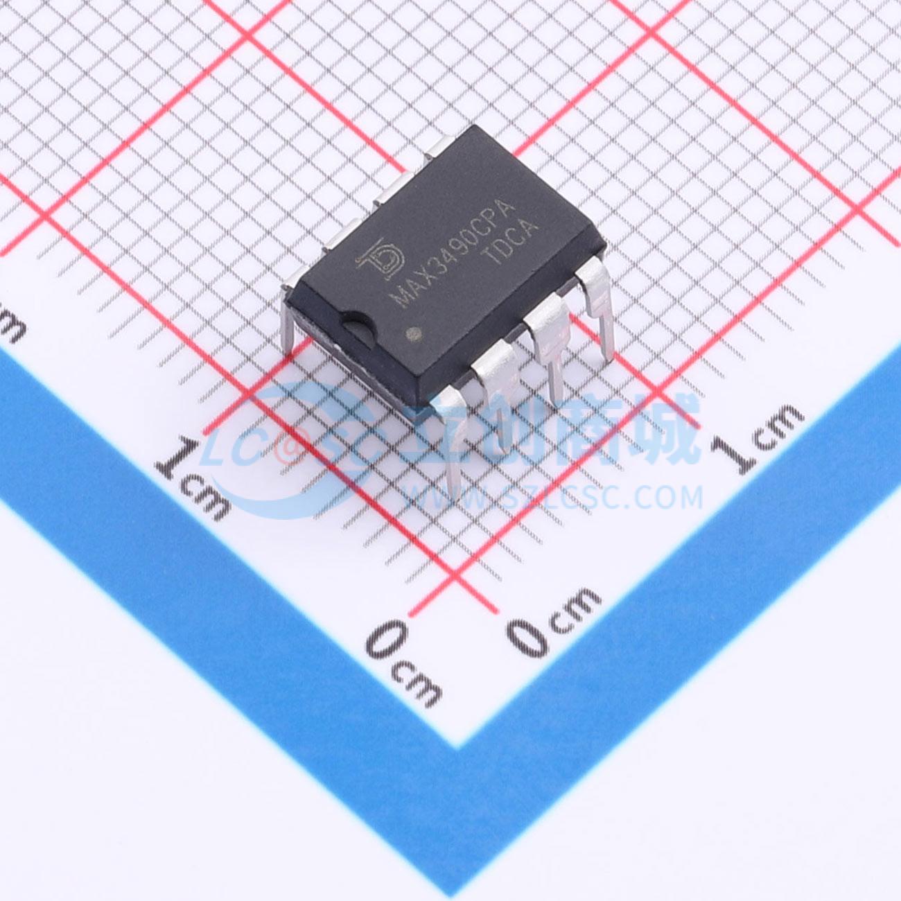 点击查看大图 MAX3490CPA-TUDI实物图