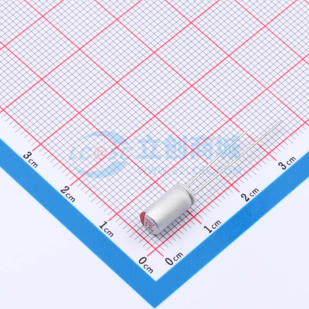 点击查看大图 RYHS7.5V330UF5*9实物图
