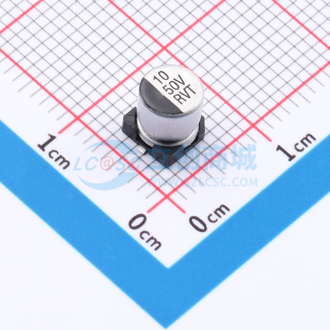 点击查看大图 RYRVT50V10UF5*5实物图