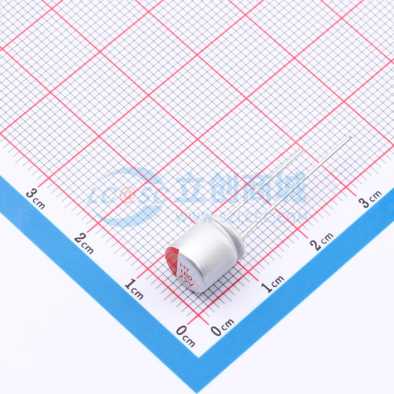 点击查看大图 RYHT25V180UF8*8实物图