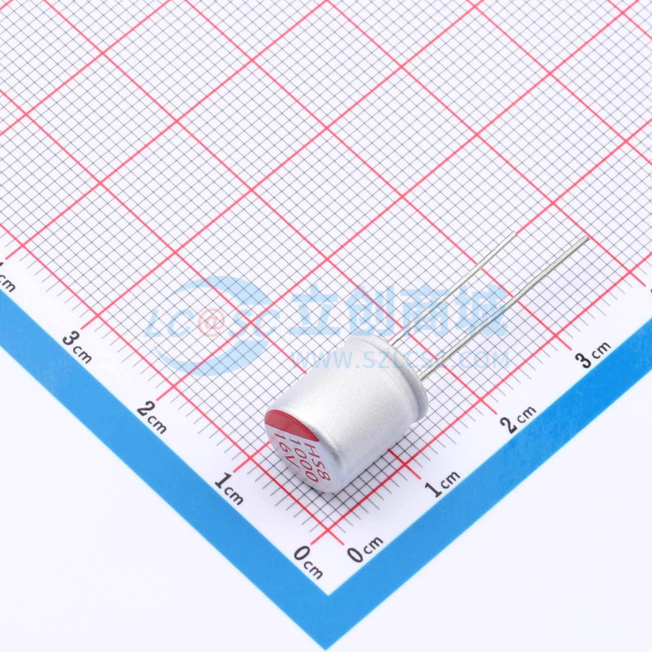 点击查看大图 RYHS16V1000UF10*12实物图