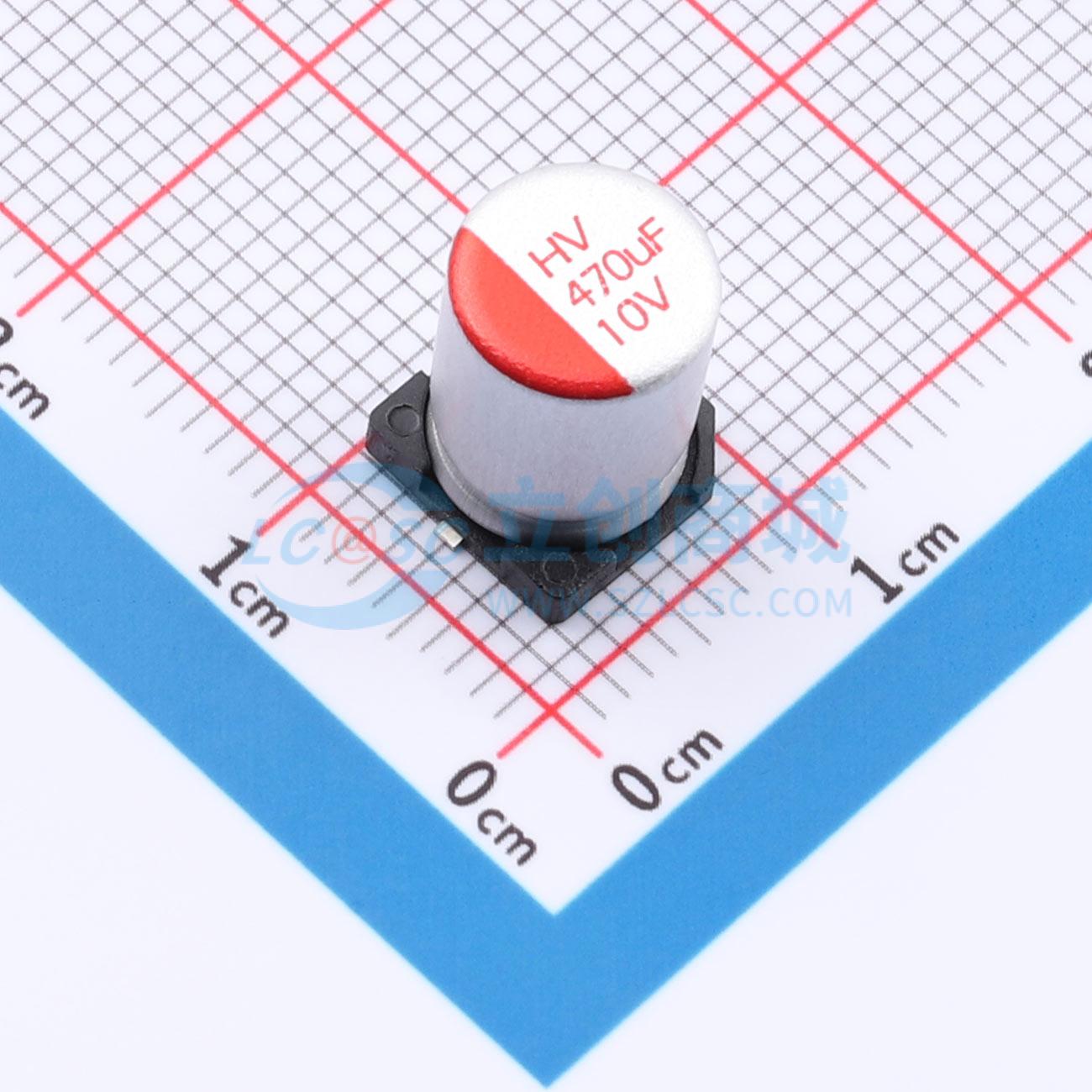 点击查看大图 RYHV10V470UF8*10实物图