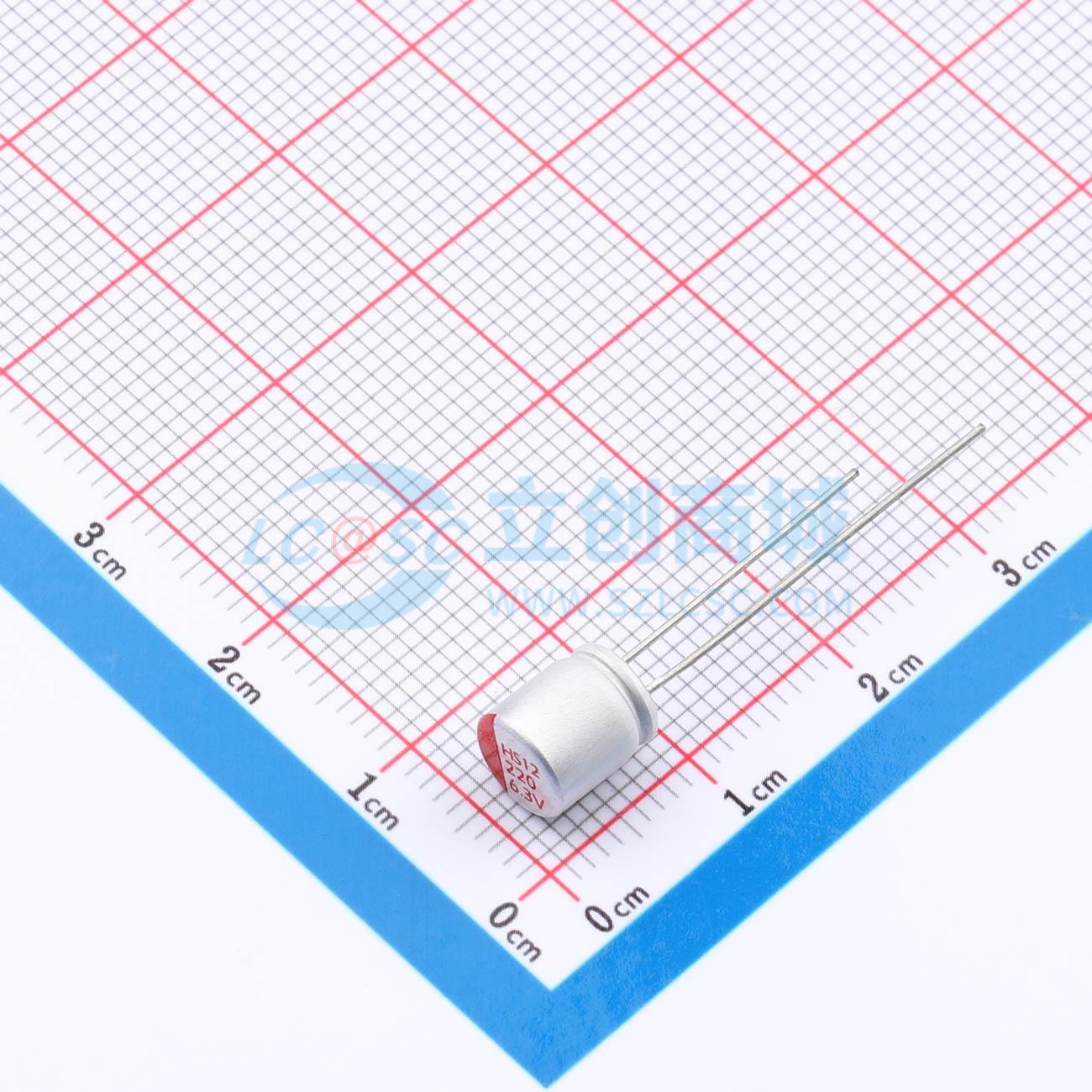 点击查看大图 RYHS6.3V220UF6*7实物图