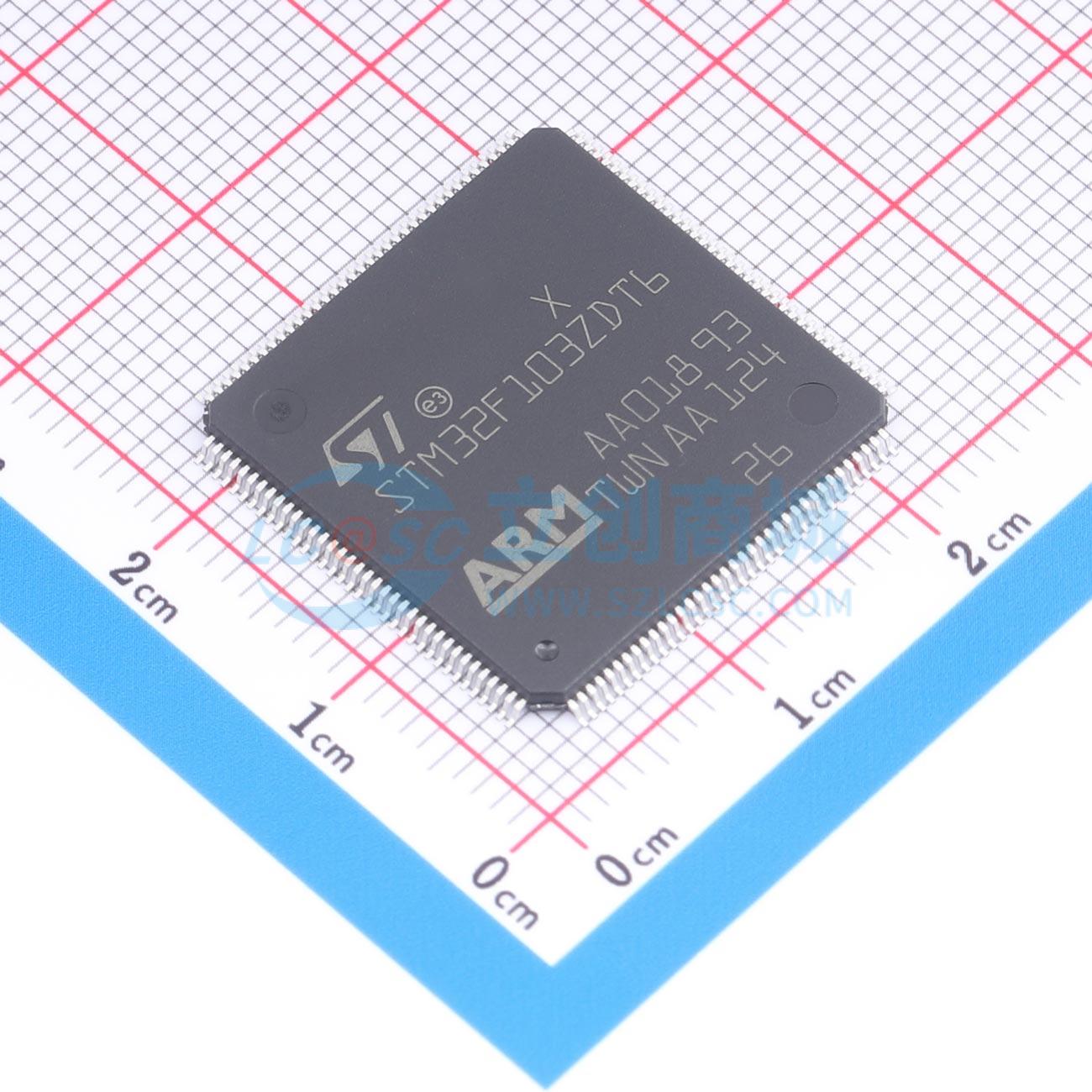 点击查看大图 STM32F103ZDT6实物图