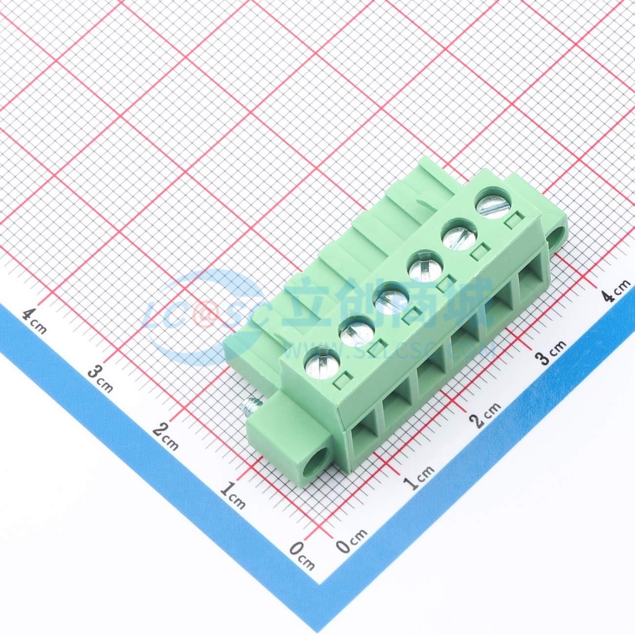 点击查看大图 HC-JXDZKM-5.08-6P-A实物图