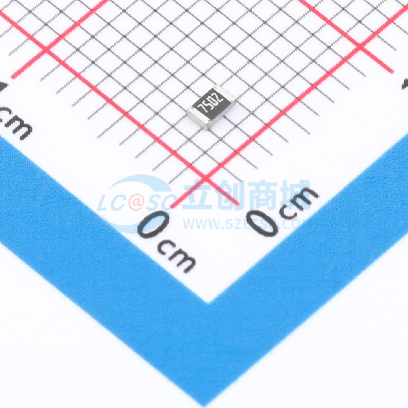 点击查看大图 RMCF0805FT75K0实物图