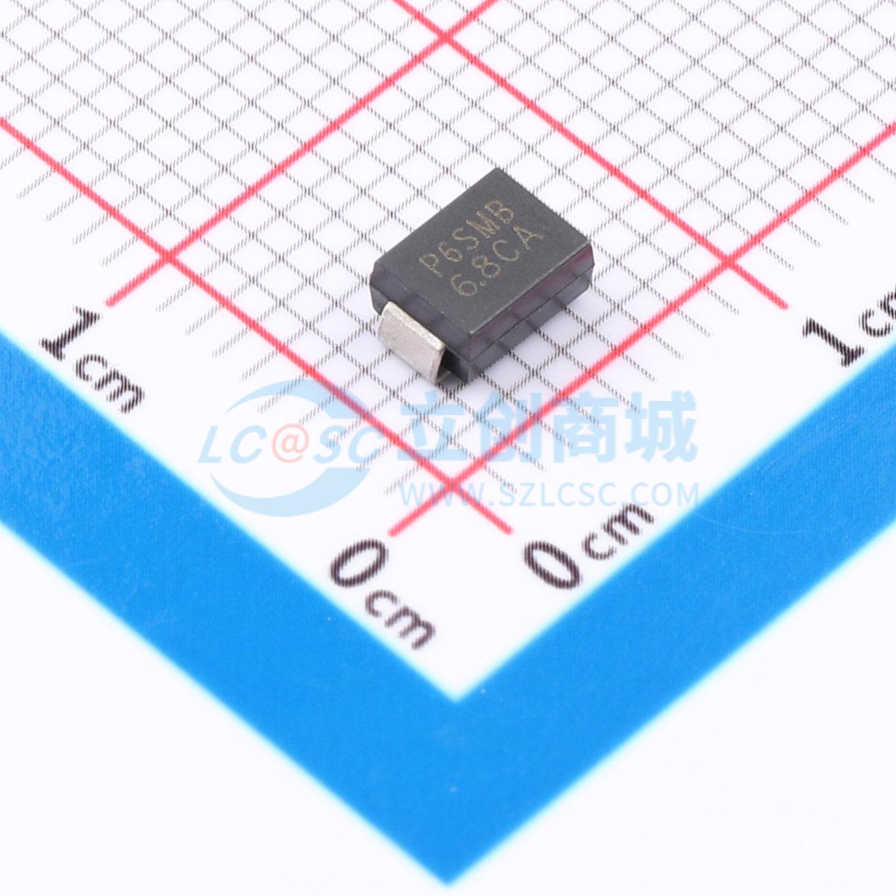 点击查看大图 SMBJ6.8CA实物图