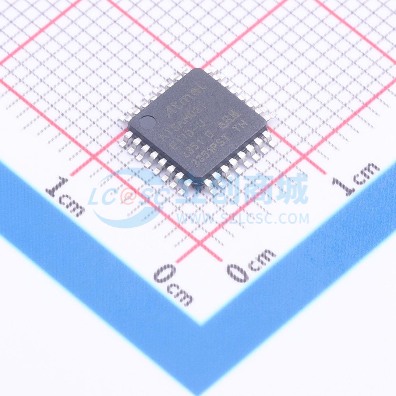 点击查看大图 ATSAMD21E17D-AU实物图