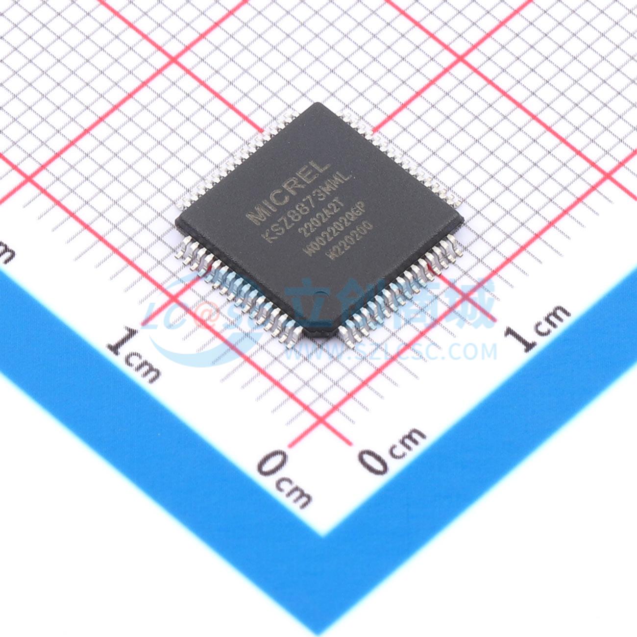 点击查看大图 KSZ8873MMLI实物图