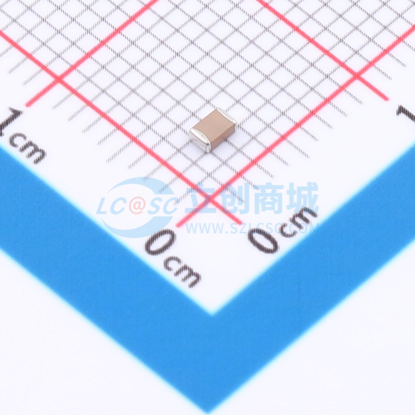 点击查看大图 CGA0805X5R105K500KT实物图