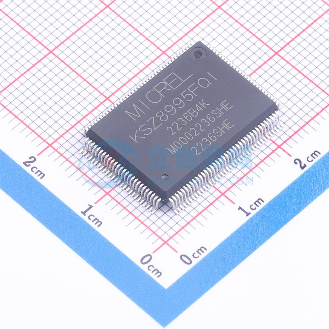 点击查看大图 KSZ8995FQI实物图