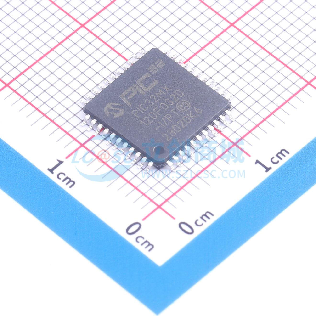 点击查看大图 PIC32MX120F032D-I/PT实物图