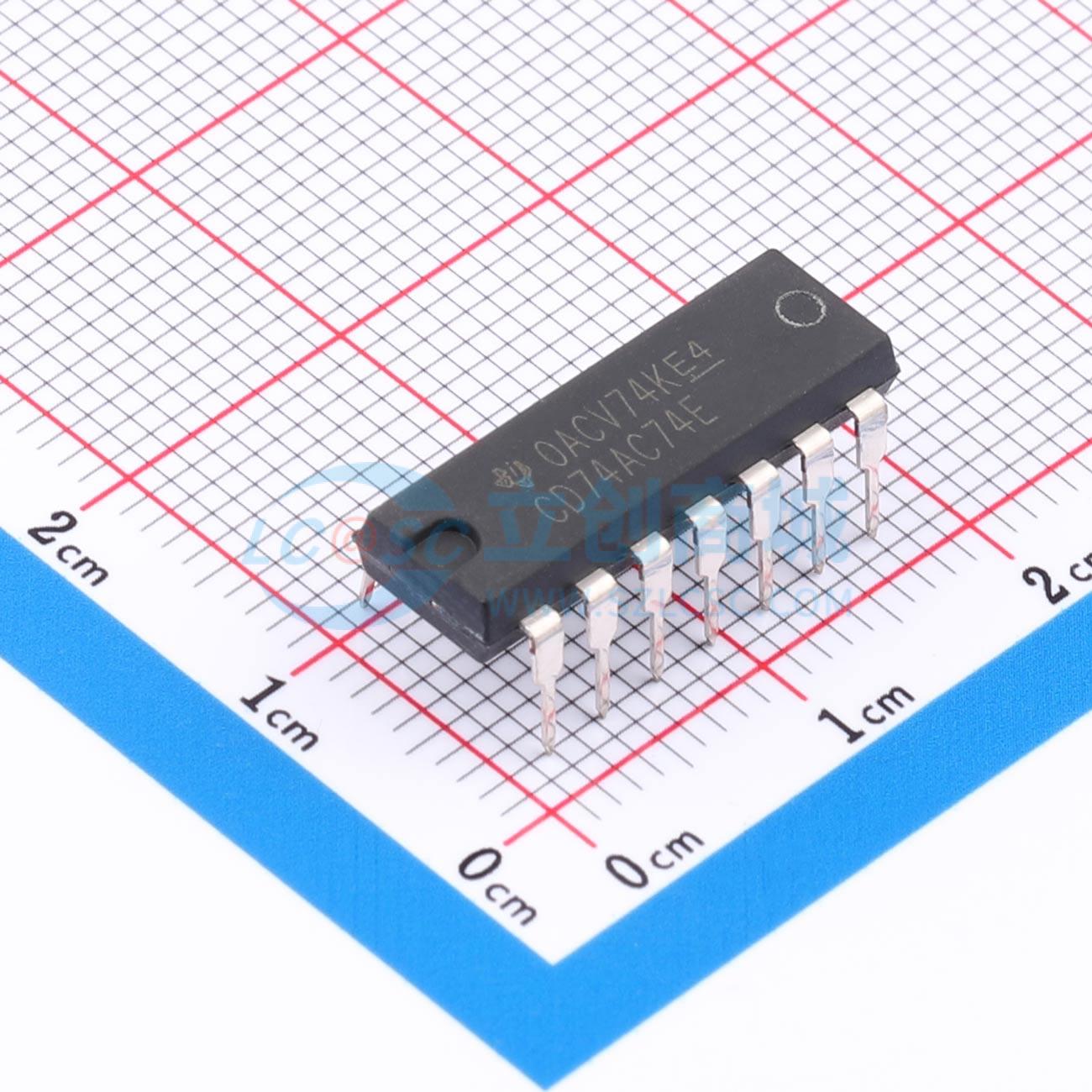 点击查看大图 CD74AC74E实物图
