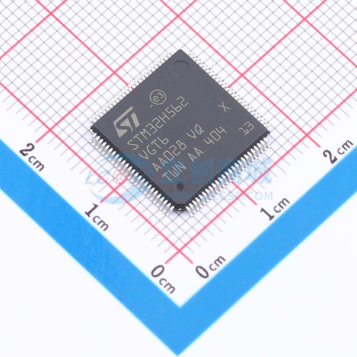 点击查看大图 STM32H562VGT6实物图