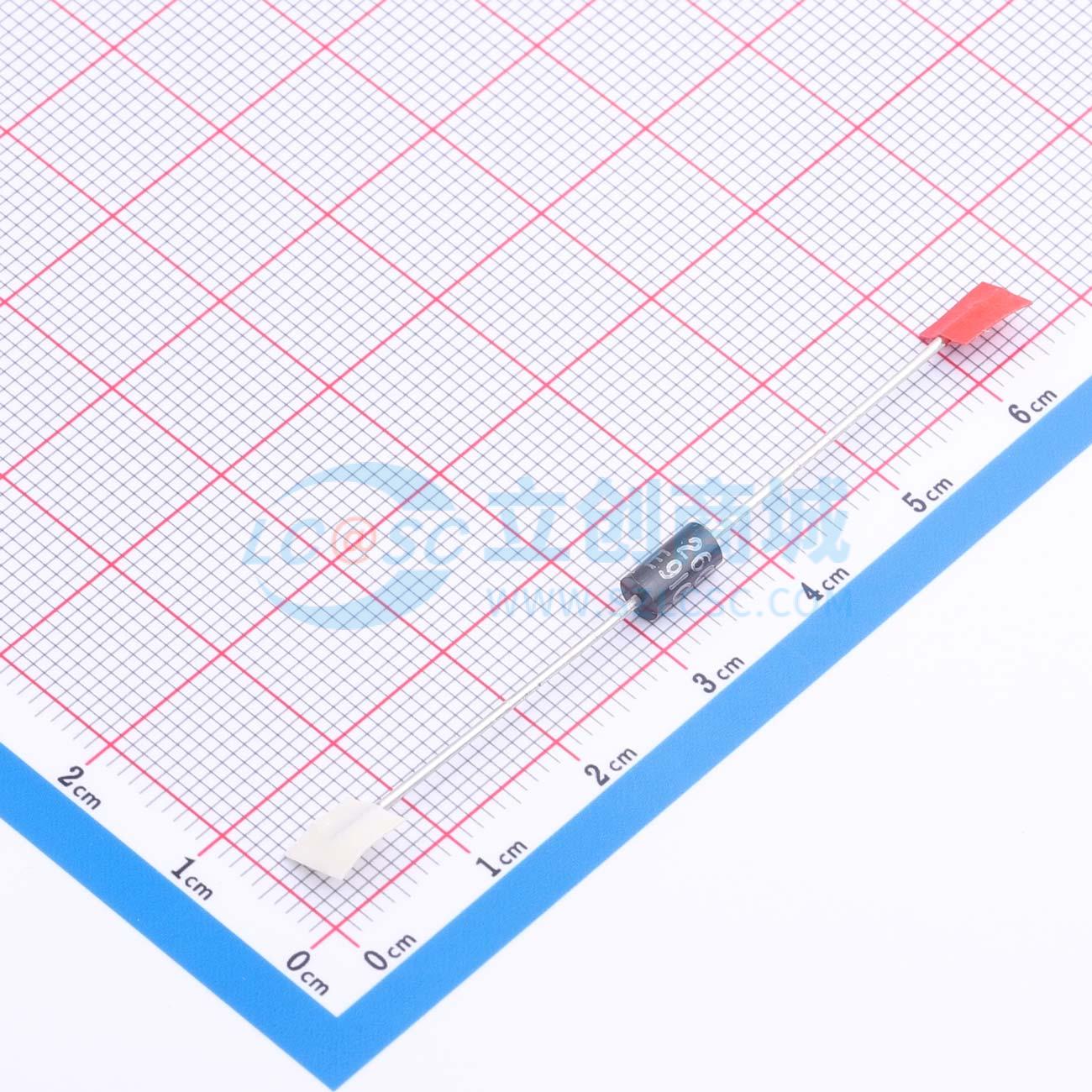 点击查看大图 P6KE91CA实物图