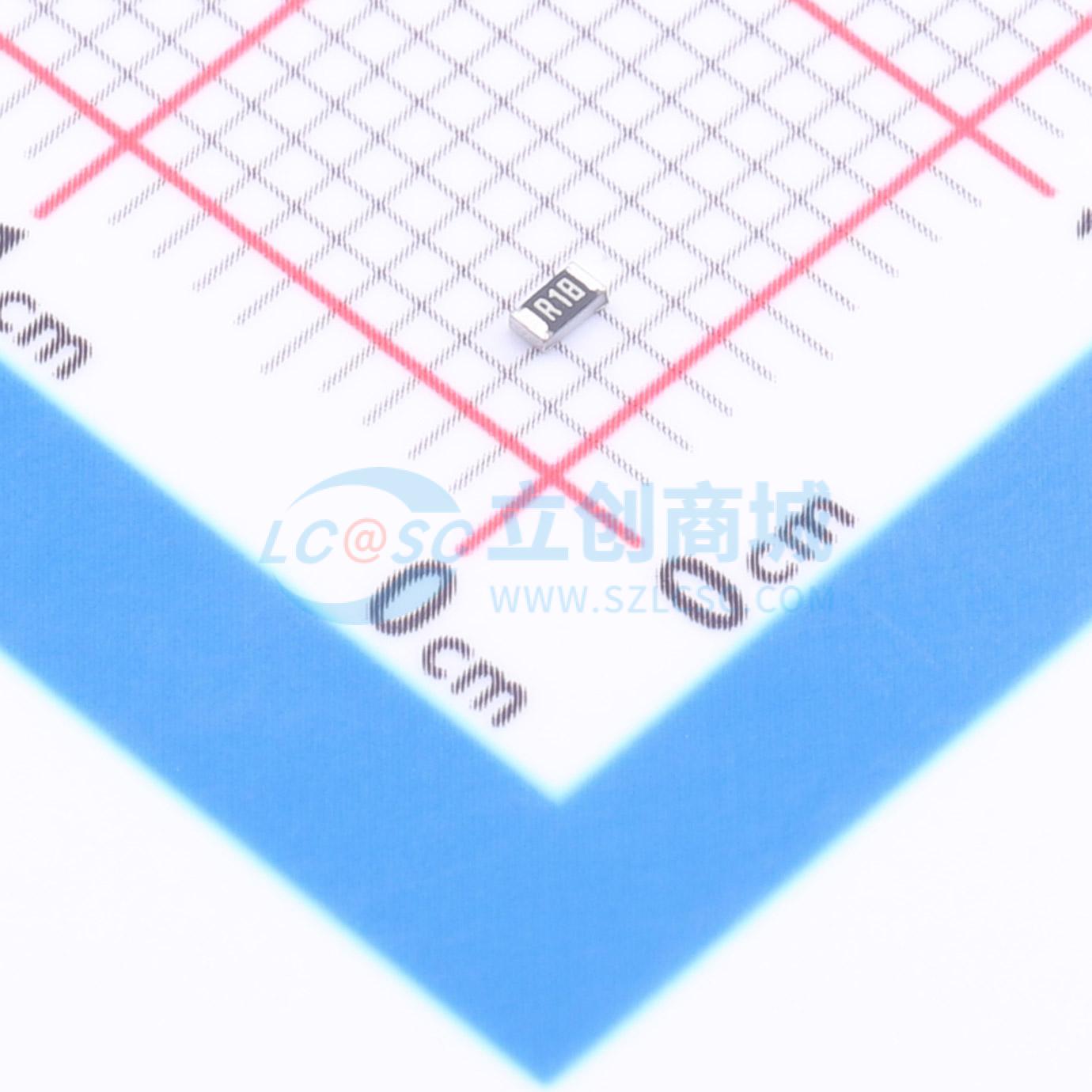 点击查看大图 FRL0603JR180TS实物图
