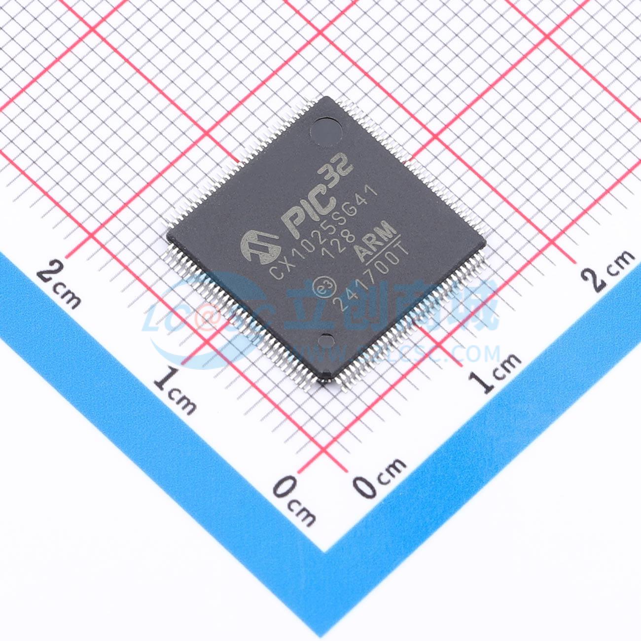 点击查看大图 PIC32CX1025SG41128T-I/Z2X实物图