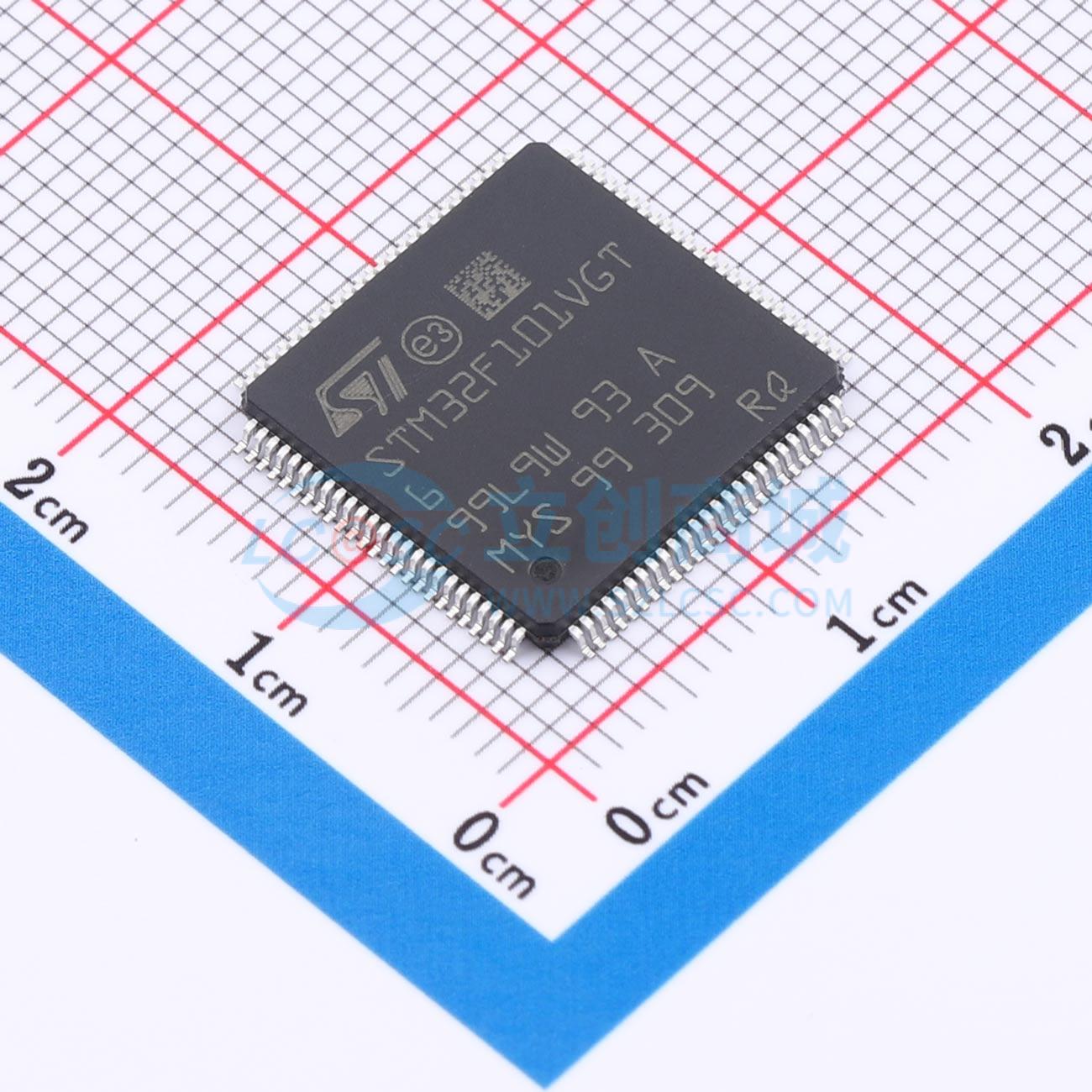 点击查看大图 STM32F101VGT6实物图