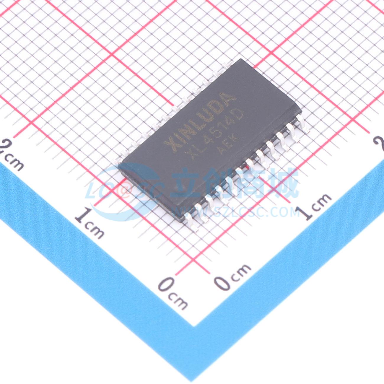 点击查看大图 XL74HC4514D实物图