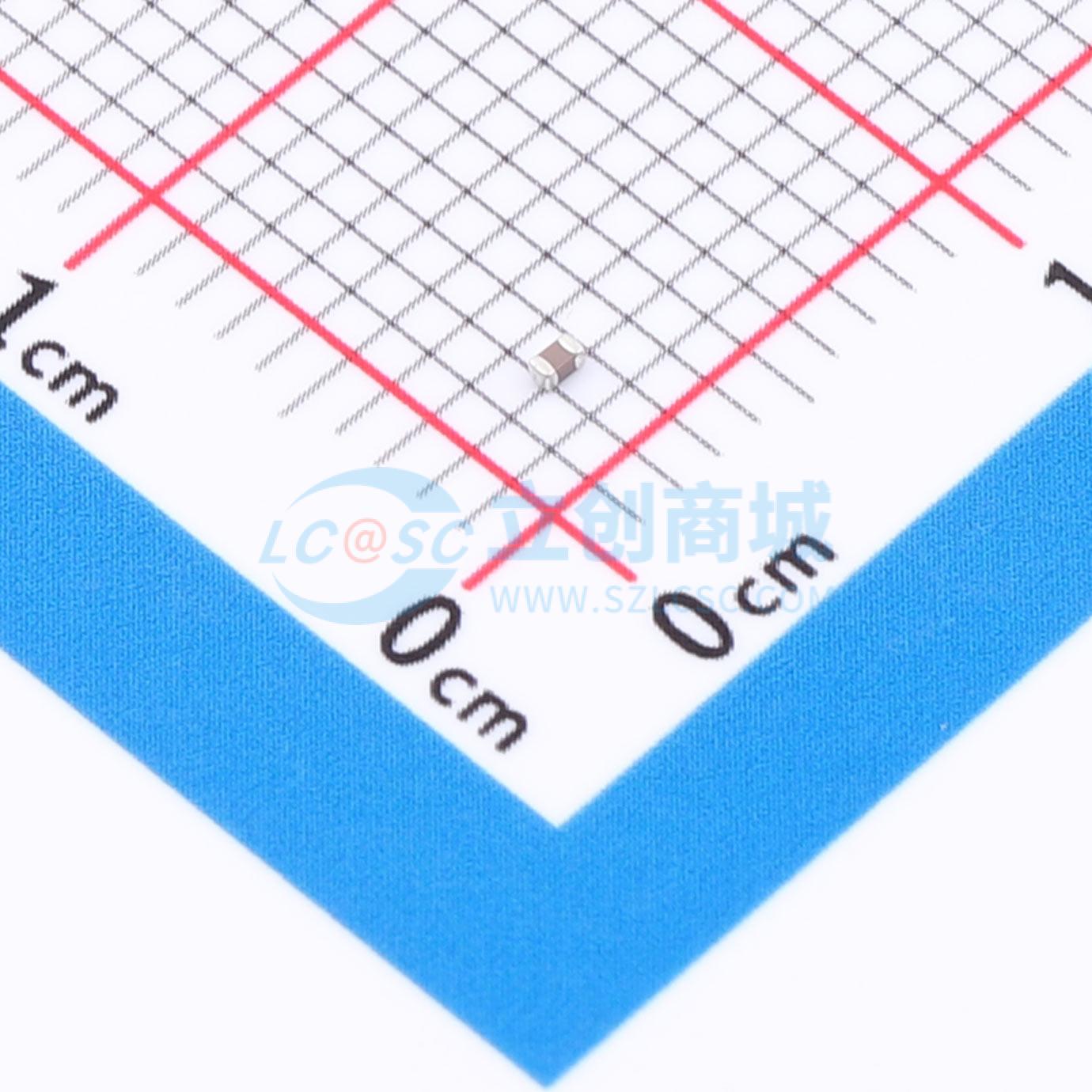 点击查看大图 TCC0402X7R104K500ATM实物图