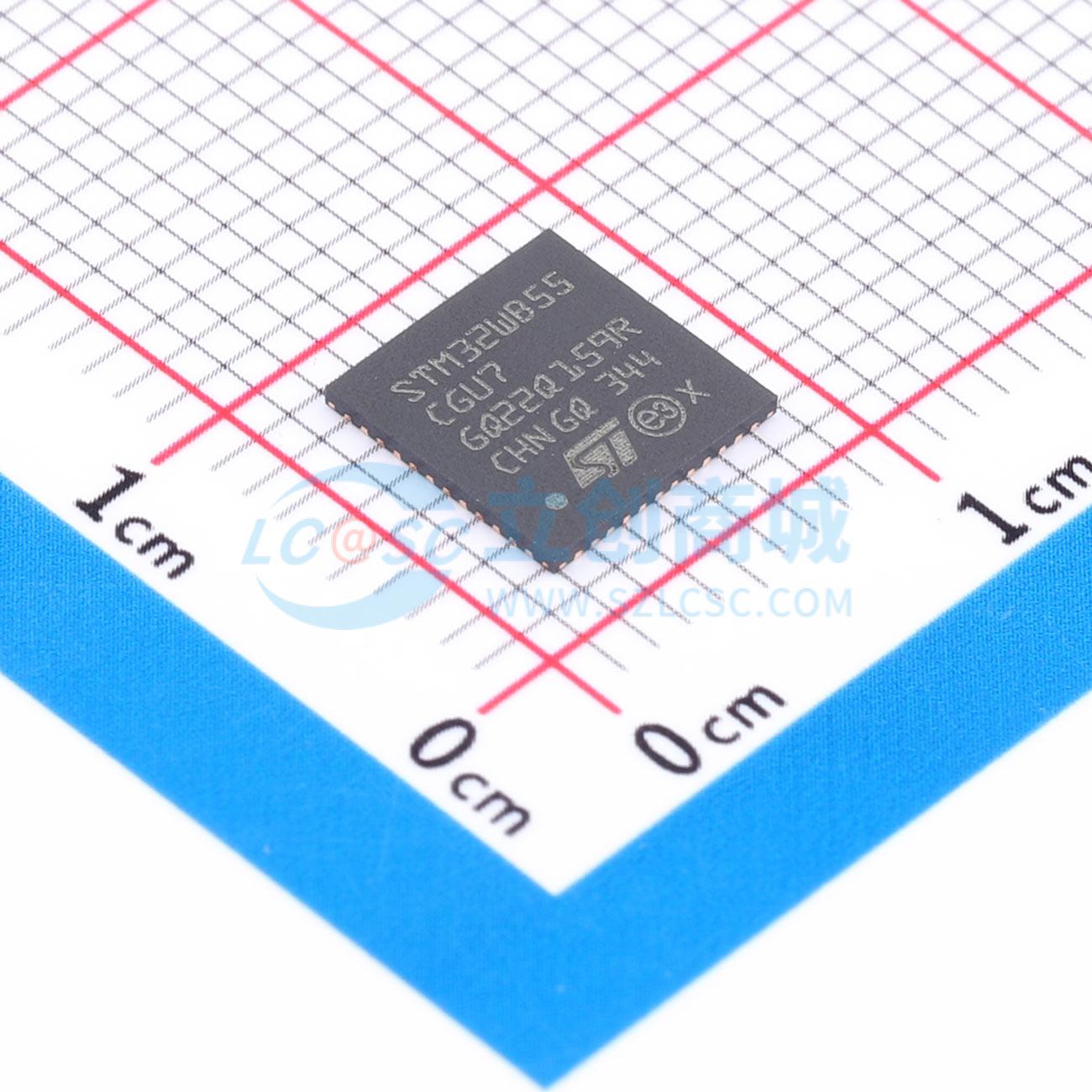 点击查看大图 STM32WB55CGU7实物图