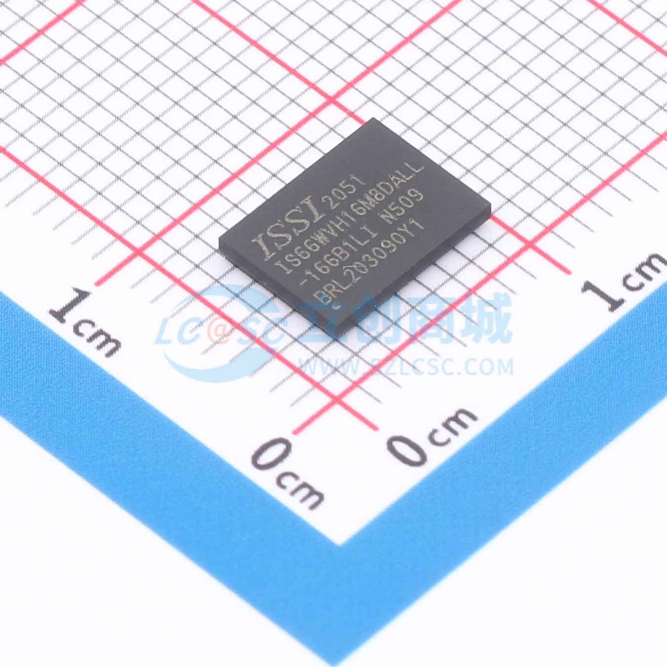 点击查看大图 IS66WVH16M8DALL-166B1LI实物图