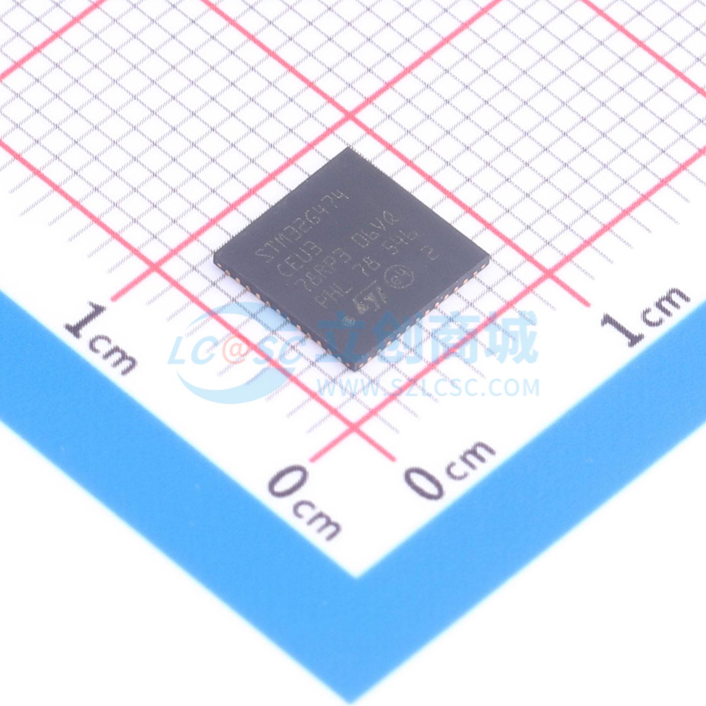 点击查看大图 STM32G474CEU3实物图