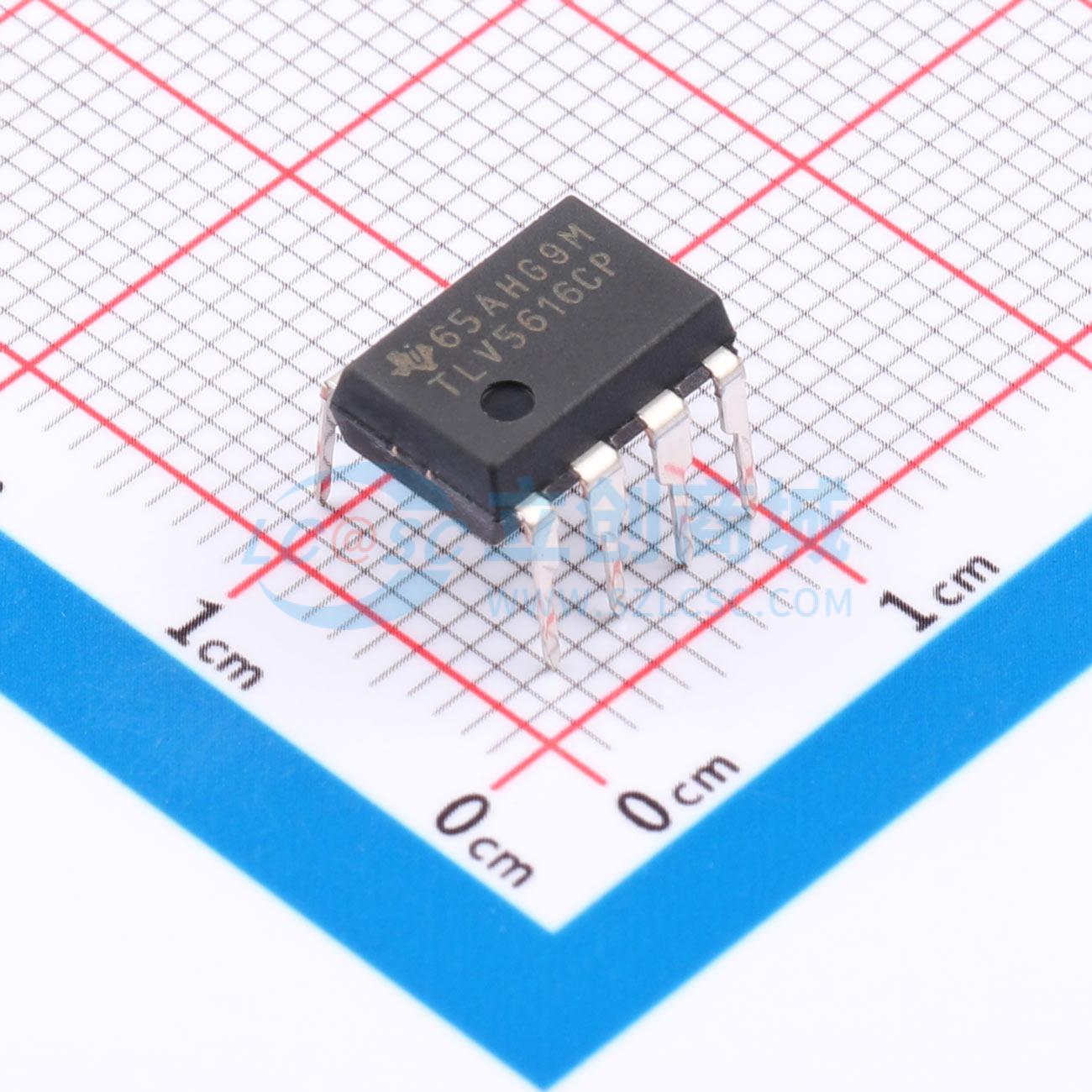 点击查看大图 TLV5616CP实物图